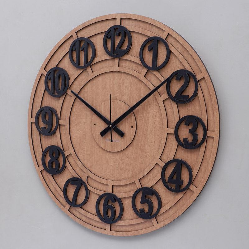 Buy Balencia Wall Clock - Brown Wall Clock from Vaaree