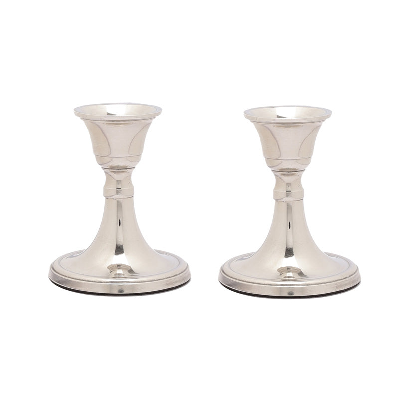 Buy Ottista Taper Candle Holder (Silver) - Set Of Two Candle Holders from Vaaree