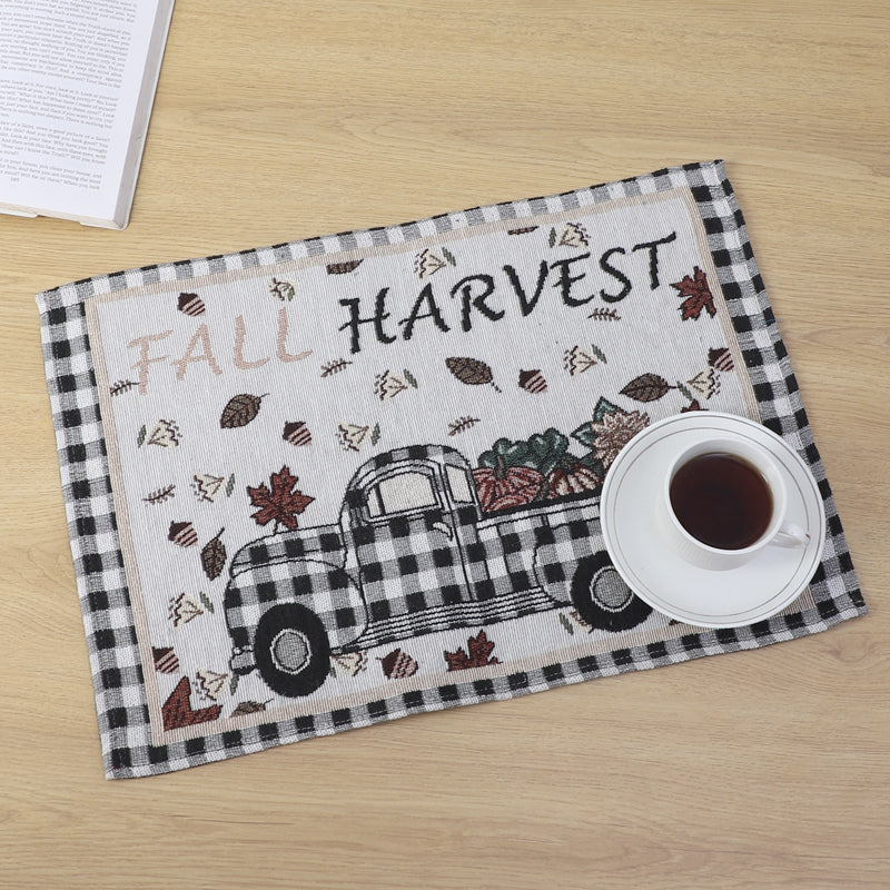 Runner & Placemat - Harvest Truck Table Runner & Placemat - Seven Piece Set