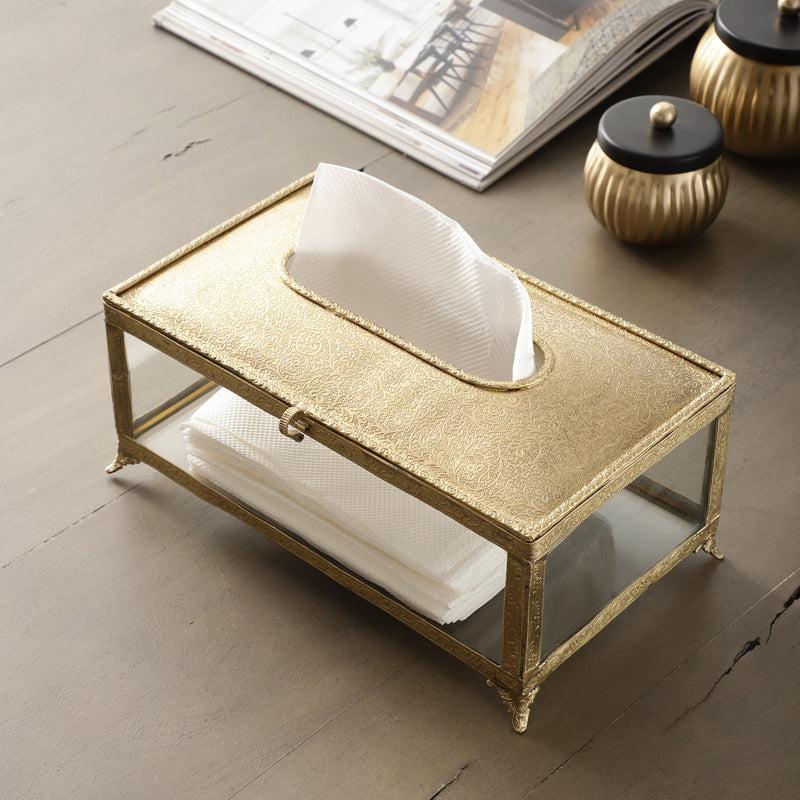 Buy Royal Brass Tissue Box Tissue Holder from Vaaree