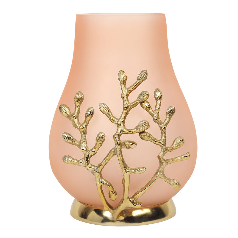 Buy Roscoe Branched Glass Vase - Peach Vase from Vaaree