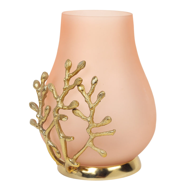 Buy Roscoe Branched Glass Vase - Peach Vase from Vaaree