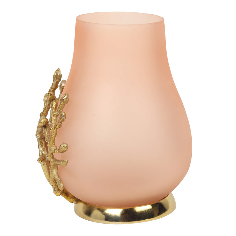 Buy Roscoe Branched Glass Vase - Peach Vase from Vaaree