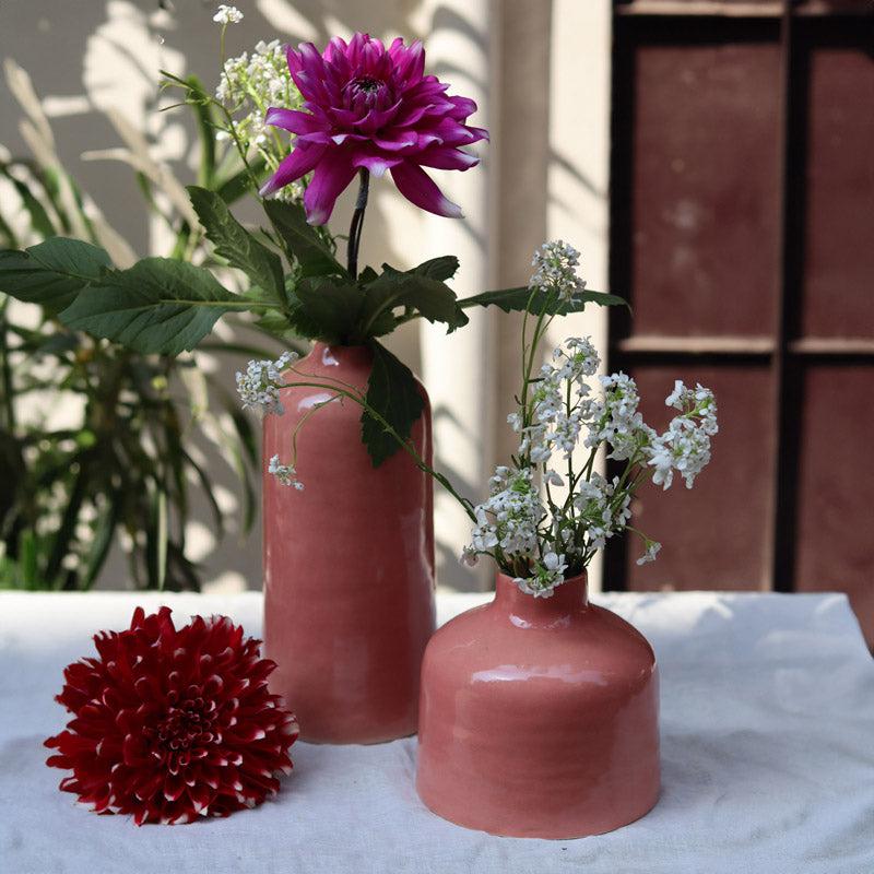 Buy Vendra Ceramic Vase - Two Piece Set Vase from Vaaree