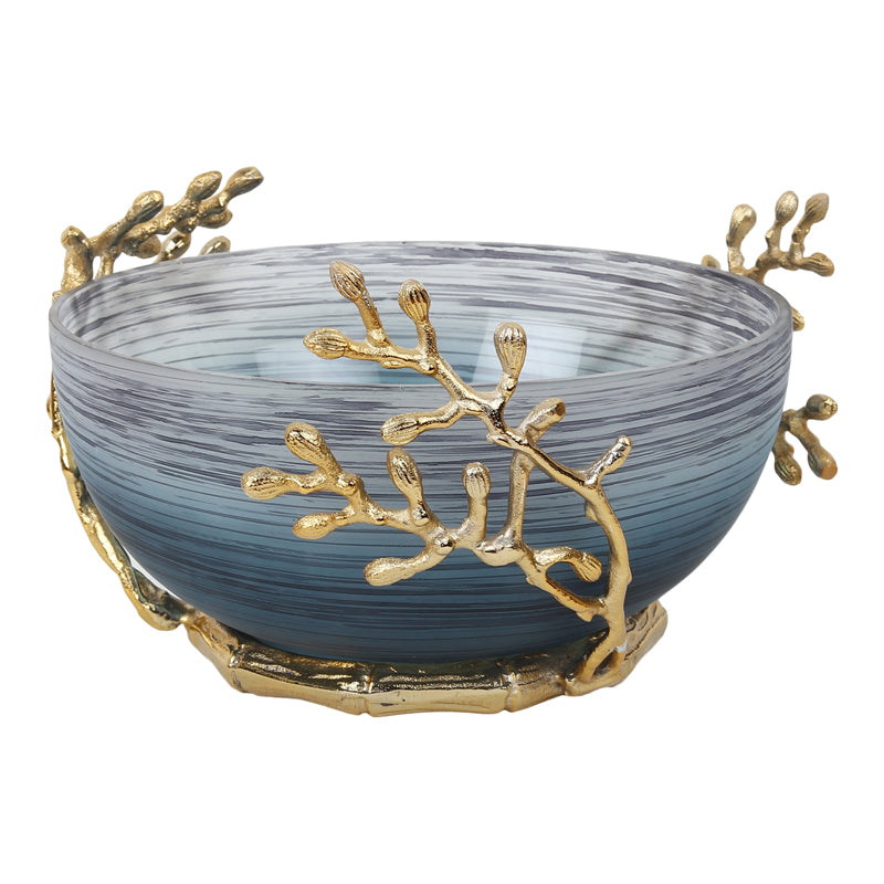 Buy Roscoe Ruma Branched Accent Bowl - Blue Accent Bowls & Trays from Vaaree