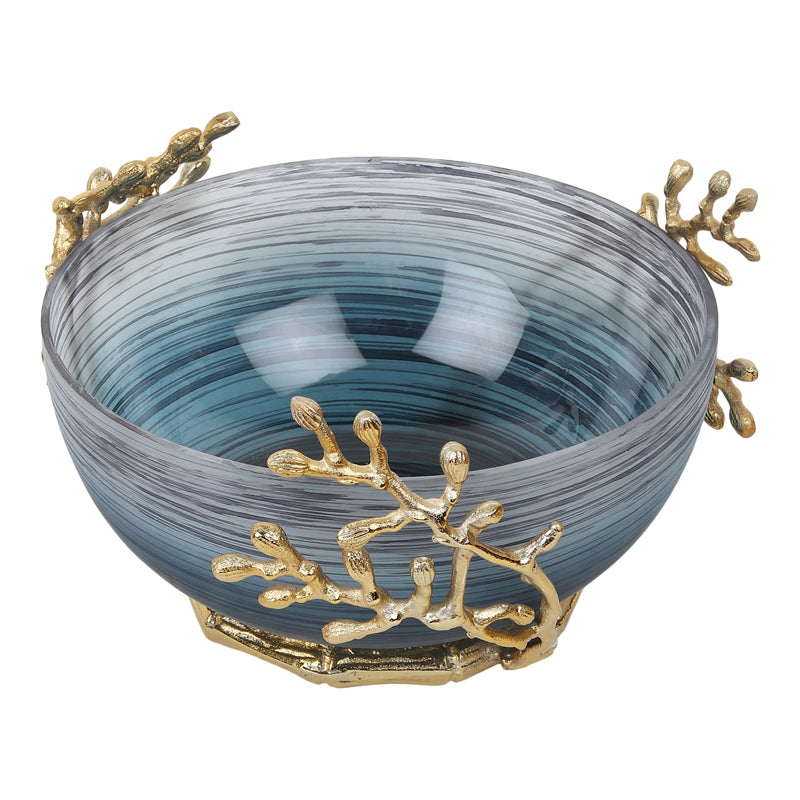 Buy Roscoe Ruma Branched Accent Bowl - Blue Accent Bowls & Trays from Vaaree