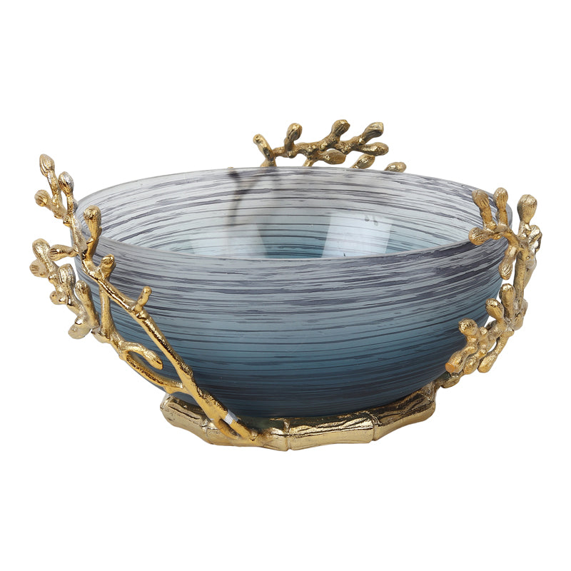 Buy Roscoe Ruma Branched Accent Bowl - Blue Accent Bowls & Trays from Vaaree