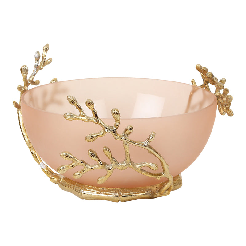 Buy Roscoe Branched Accent Bowl - Peach Accent Bowls & Trays from Vaaree