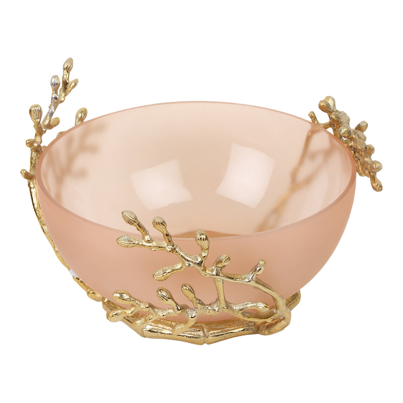 Buy Roscoe Branched Accent Bowl - Peach Accent Bowls & Trays from Vaaree