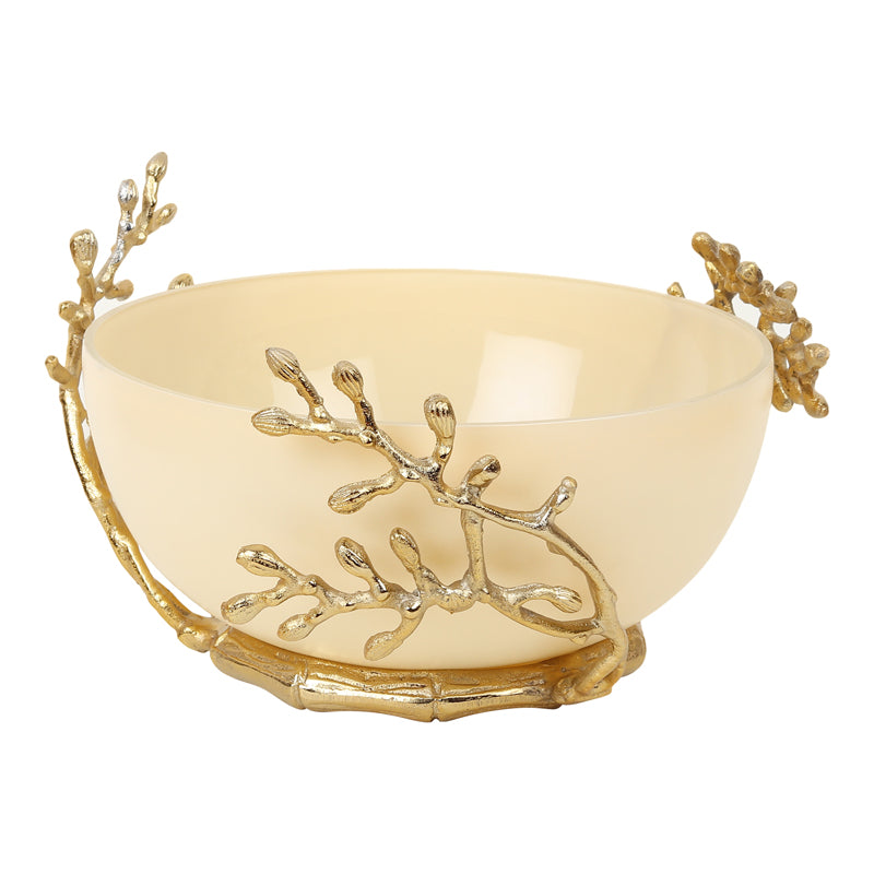 Buy Roscoe Branched Accent Bowl - Cream Accent Bowls & Trays from Vaaree