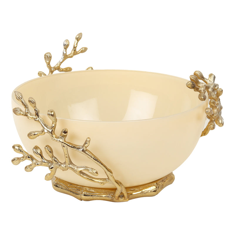 Buy Roscoe Branched Accent Bowl - Cream Accent Bowls & Trays from Vaaree