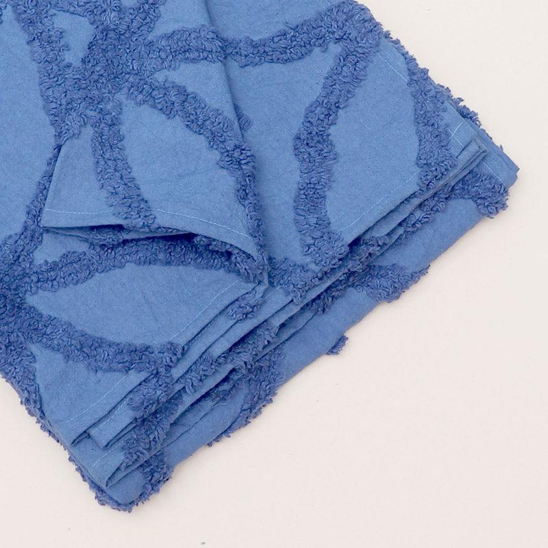 Buy Marigo Cotton Throw - Blue Throws from Vaaree