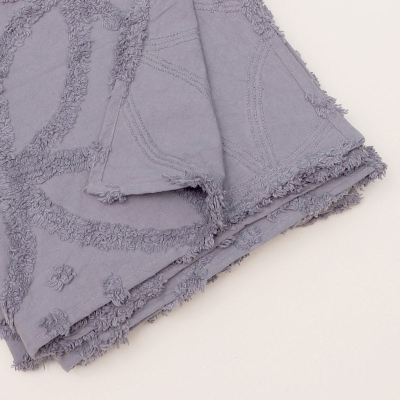 Buy Marigo Cotton Throw - Dark Grey Throws from Vaaree