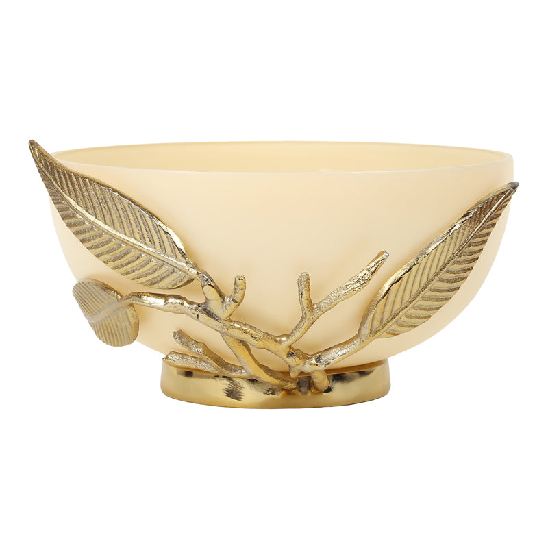 Buy Adro Accent Bowl - Cream Accent Bowls & Trays from Vaaree