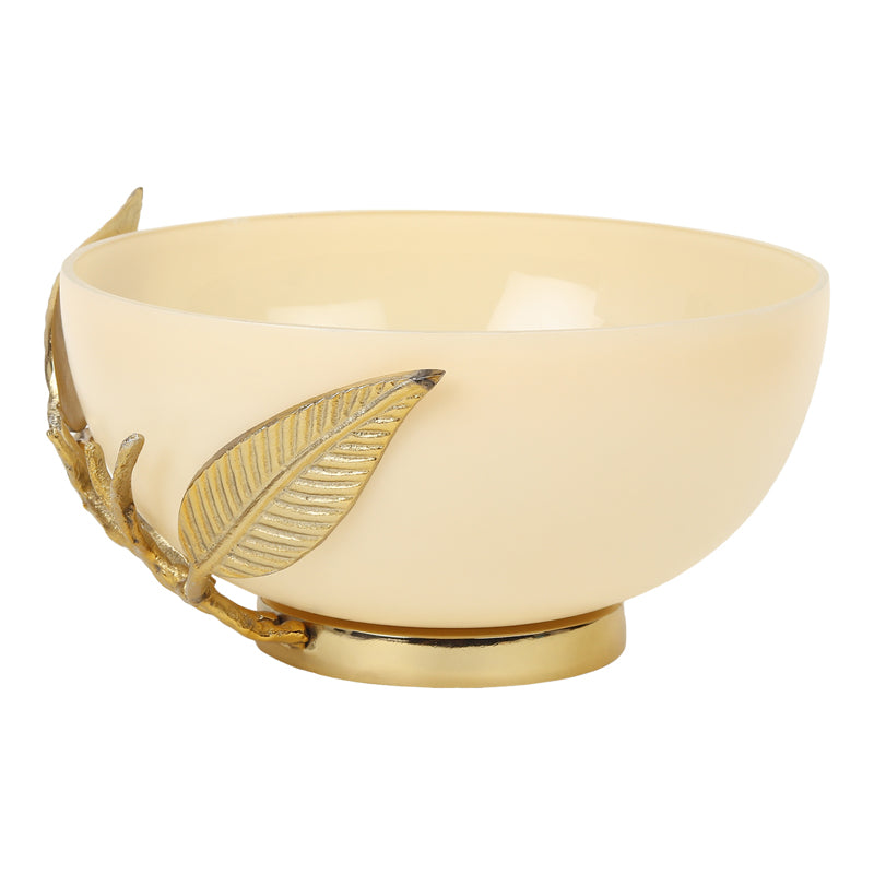 Buy Adro Accent Bowl - Cream Accent Bowls & Trays from Vaaree