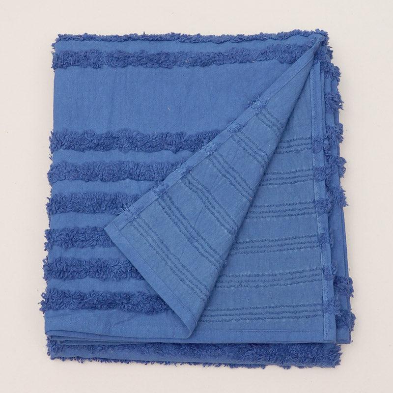 Buy Nishtha Cotton Throw - Blue Throws from Vaaree