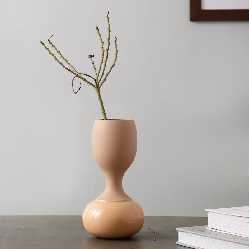 Buy Blaise Enamel Vase - Peach Vase from Vaaree