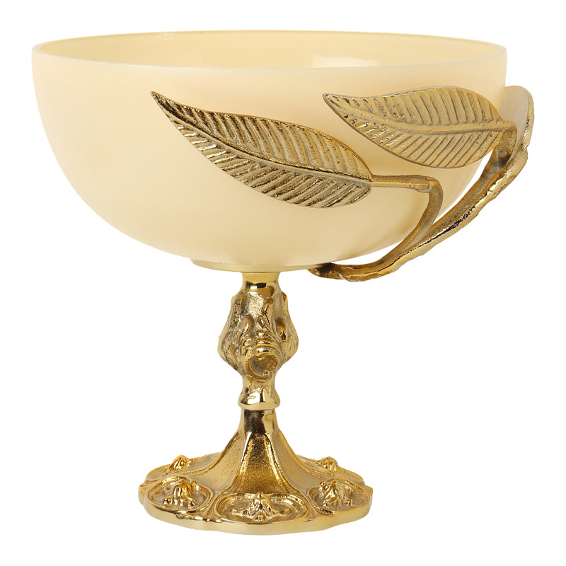 Buy Gemma Accent Bowl - Cream Accent Bowls & Trays from Vaaree