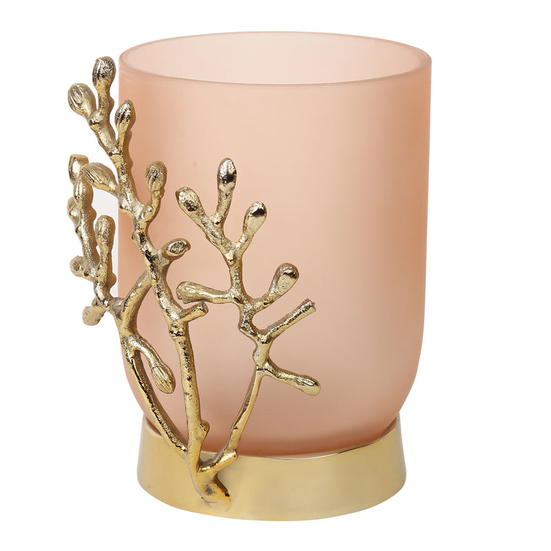 Buy Roscoe Gemma Vase - Peach & Gold Vase from Vaaree