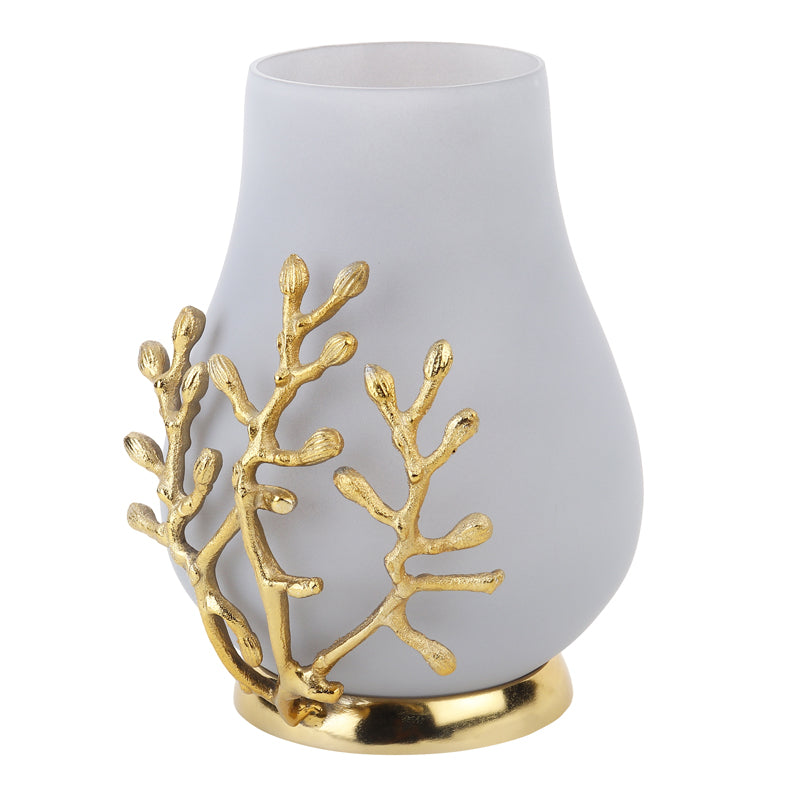 Buy Roscoe Branched Glass Vase - Grey Vase from Vaaree