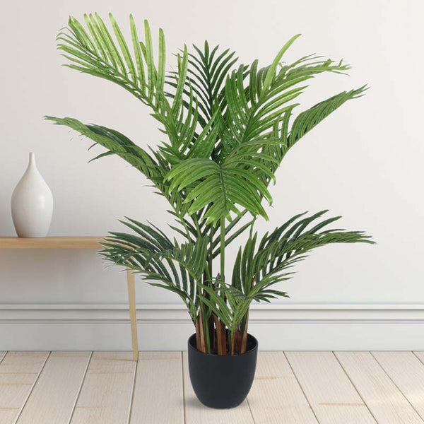 Faux Lush Palm Plant -  4 Feet