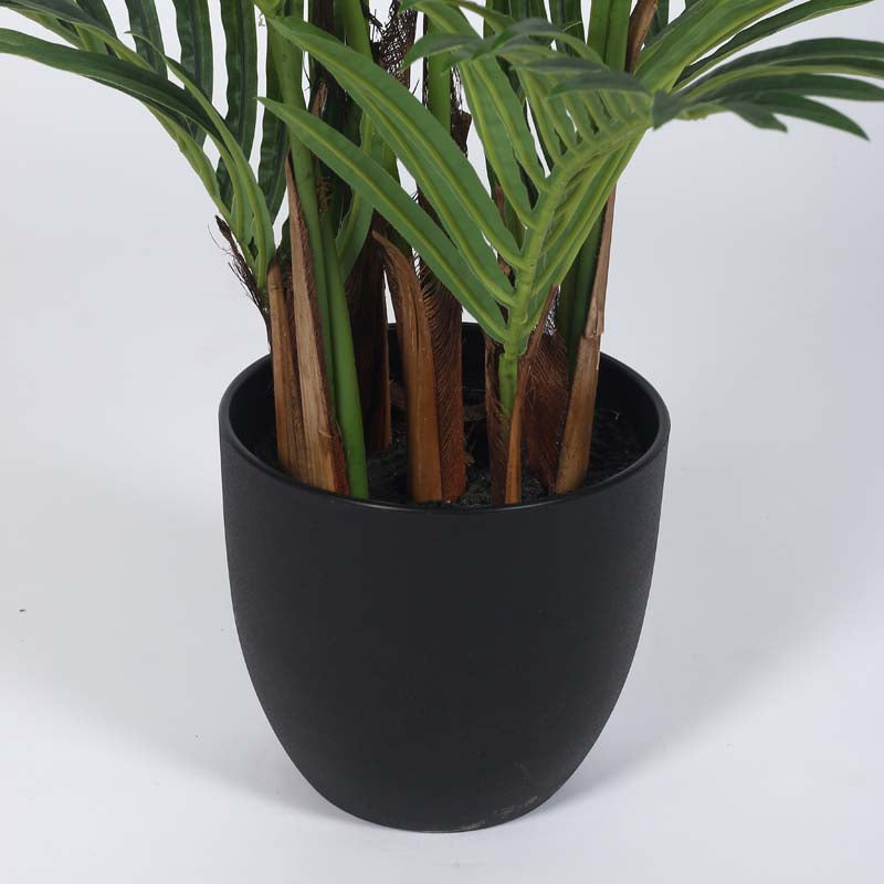 Buy Faux Lush Palm Plant With Pot - 4 Feet Artificial Plants from Vaaree