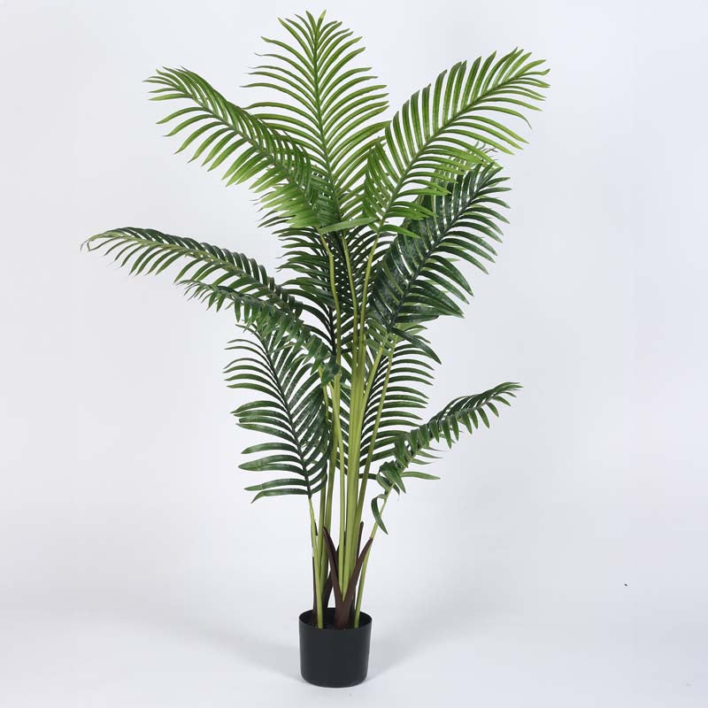 Buy Faux Lush Dypsis Areca Plam Plant With Pot -5 Feet Artificial Plants from Vaaree