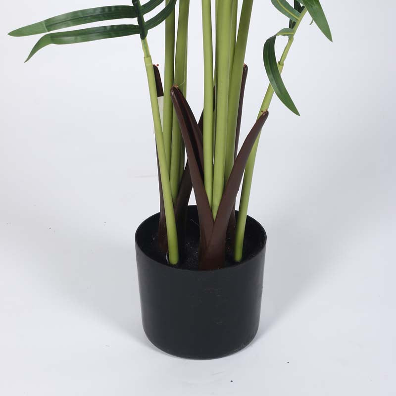 Buy Faux Lush Dypsis Areca Plam Plant With Pot -5 Feet Artificial Plants from Vaaree