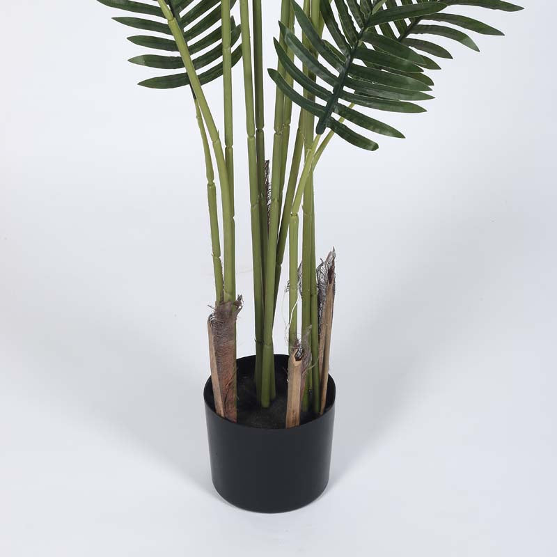 Buy Faux Lush Areca Plam Plant With Pot -5 Feet Artificial Plants from Vaaree