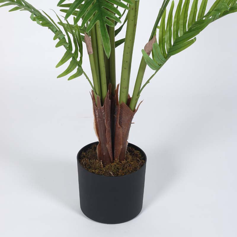 Buy Faux Lush Areca Palm Plant With Pot - 4.4 Feet Artificial Plants from Vaaree