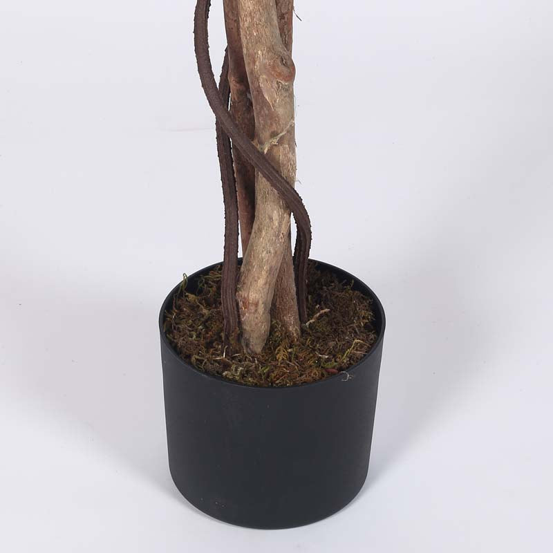 Buy Faux Lush Maple Plant With Pot - 5.2 Feet Artificial Plants from Vaaree