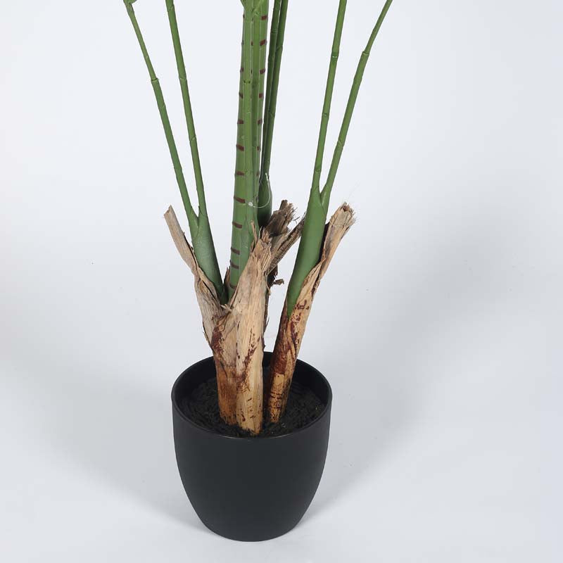 Buy Faux Lush Palm Tree With Pot - 6.2 Feet Artificial Plants from Vaaree