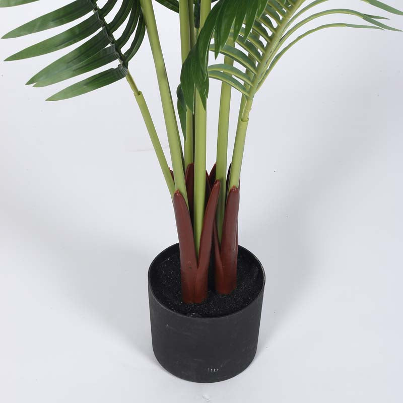 Buy Faux Lush Areca Plam Plant With Pot - 4 Feet Artificial Plants from Vaaree