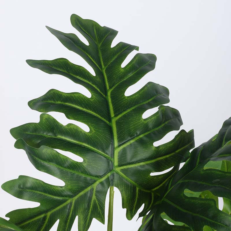 Buy Faux Lush Philodendron Plant With Pot - 4 Feet Artificial Plants from Vaaree