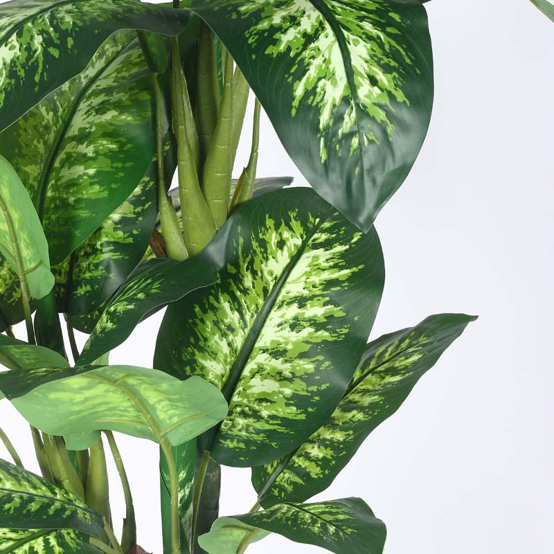 Buy Faux Lush Dieffenbachia Plant With Pot - 2.0 Feet Artificial Plants from Vaaree