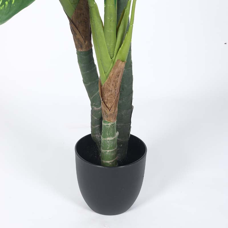 Buy Faux Lush Dieffenbachia Plant With Pot - 2.0 Feet Artificial Plants from Vaaree