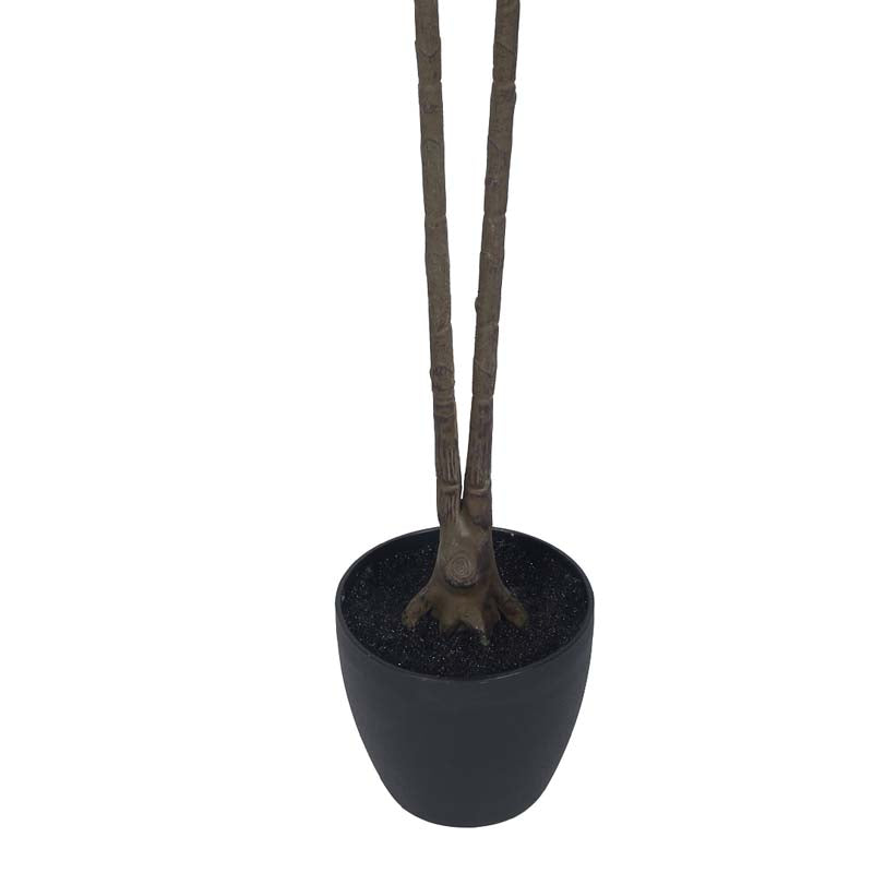 Buy Faux Lush Rubber Plant With Pot - 4.3 Feet Artificial Plants from Vaaree