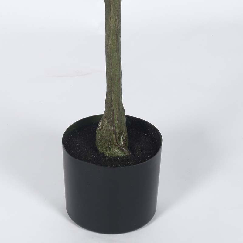 Buy Faux Lush Olive Plant With Pot - 5.6 Feet Artificial Plants from Vaaree