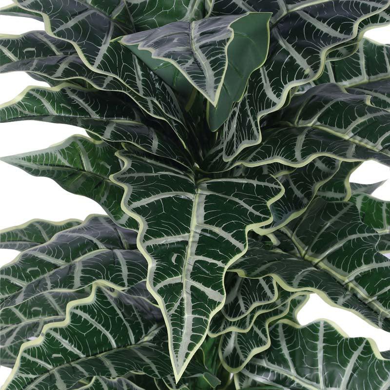 Buy Faux Lush Happy Philo Plant With Pot (Dark Green) - 2.8 Feet Artificial Plants from Vaaree