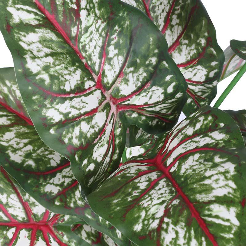 Buy Faux Lush Caladium Plant With Pot - 2.3 Feet Artificial Plants from Vaaree