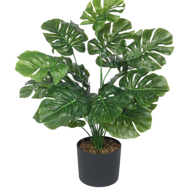 Buy Faux Lush Monstera Plant With Pot - 2.3 Feet Artificial Plants from Vaaree