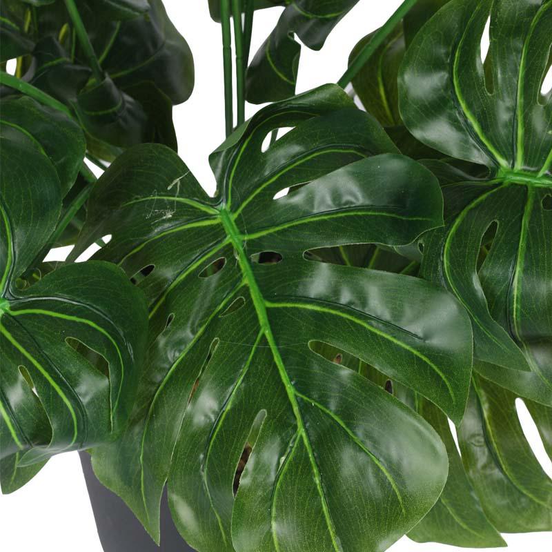 Buy Faux Lush Monstera Plant With Pot - 2.3 Feet Artificial Plants from Vaaree