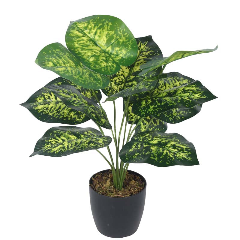 Buy Faux Lush Dieffenbachia Plant With Pot - 1.8 Feet Artificial Plants from Vaaree