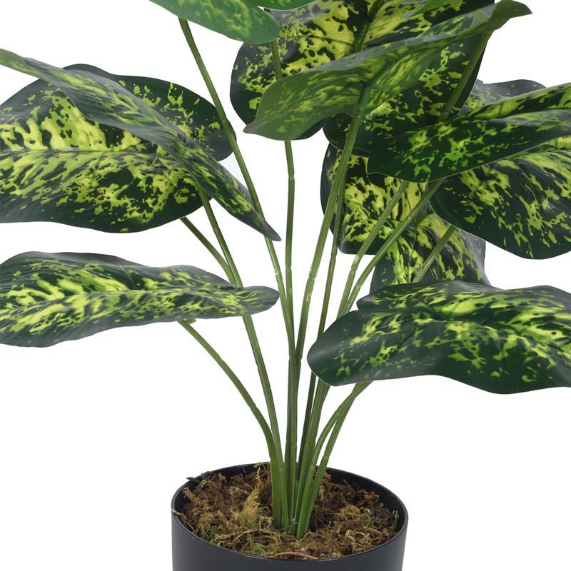 Buy Faux Lush Dieffenbachia Plant With Pot - 1.8 Feet Artificial Plants from Vaaree