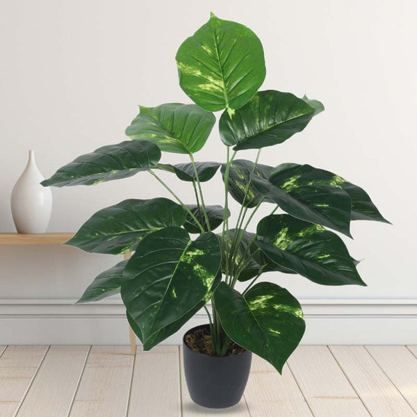 Buy Faux Lush Pothos Plant With Pot - 2.3 Feet Artificial Plants from Vaaree