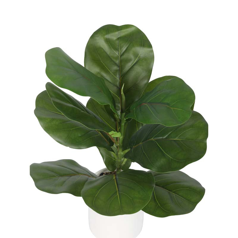 Buy Faux Lush Fiddle Leaf Fig Plant With Pot - 1.1 Feet Artificial Plants from Vaaree