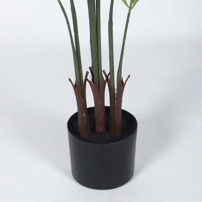 Buy Faux Lush Areca Plam Plant With Pot - 4.3 Feet Artificial Plants from Vaaree