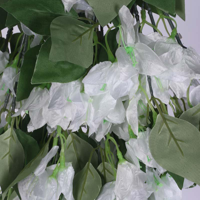 Buy Faux Lush Hanging Bougainvillea - White - 2.5 Feet Artificial Flowers from Vaaree