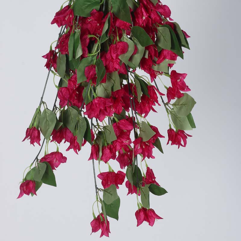 Buy Faux Lush Hanging Bougainvillea - Pink - 2.5 Feet Artificial Flowers from Vaaree