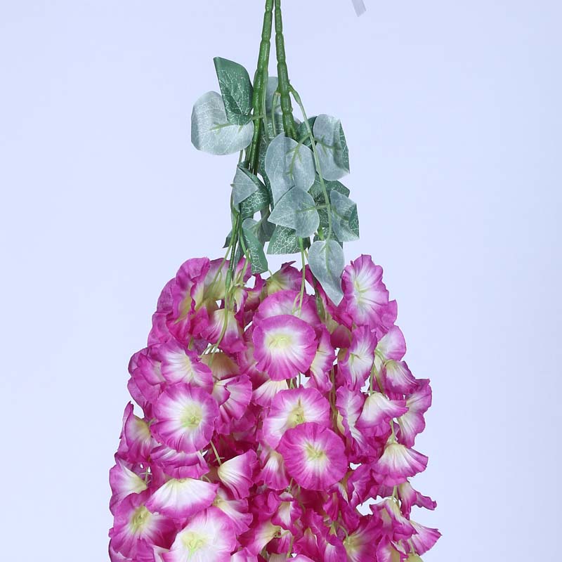 Buy Faux Lush Hanging Morning Glory Plant (Purple) - 2.8 Feet Artificial Flowers from Vaaree